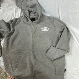 Vans Gray Sweatshirt Hoodie Relaxed Fit